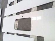 টেকসই Prefabricated ভ্যানিটি Countertops, পরম হোয়াইট প্রাকৃতিক কোয়ার্টজ ভ্যানিটি শীর্ষ