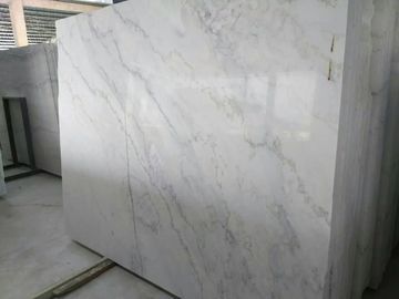 ঝরনা / কক্ষ, হোয়াইট মার্বেল স্ল্যাব মেঝে জন্য উচ্চ ঘনত্ব মার্বেল ওয়াল প্যানেল